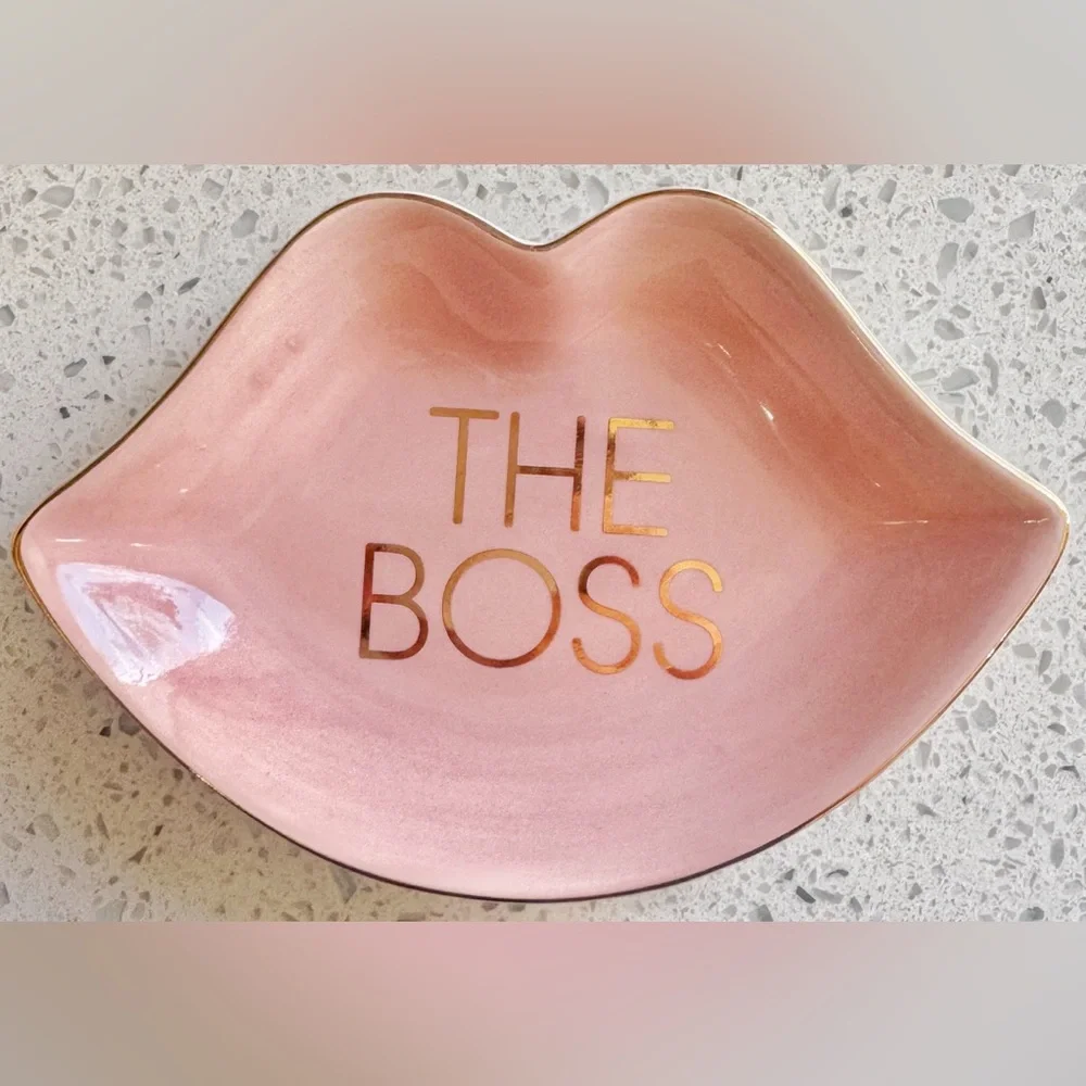 Ashland Pink Lips Ring Dish The Boss Jewelry Trinket Holder